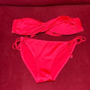Pink Bandeau Bikini
